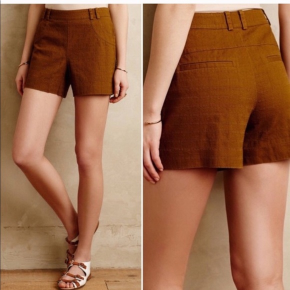 Anthropologie Pants - Anthropologie Elevenses High-waisted Chino Shorts